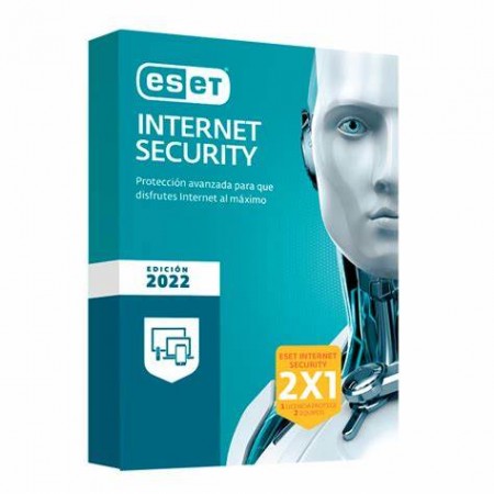 ESET Internet Security 2 PC's - 1 Ano